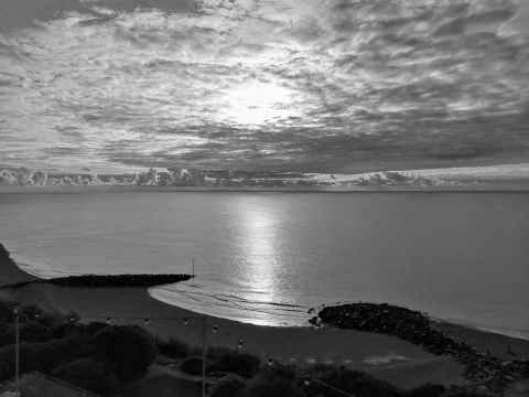 View from the Leas to France, taken just before parkrun