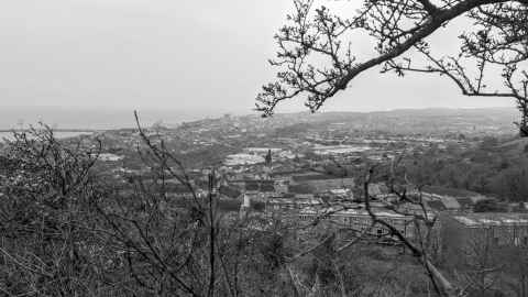 View back across Folkestone