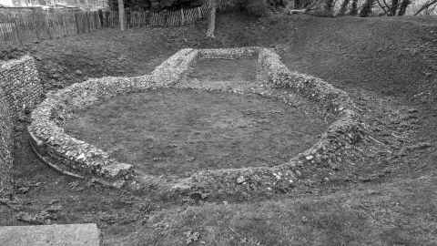 Remains of a Knights Templar church