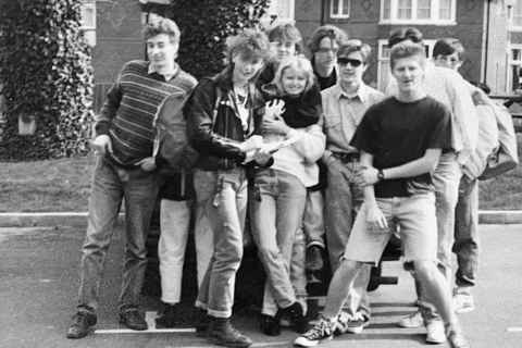 Friends at Fareham Tertiary in about 1989