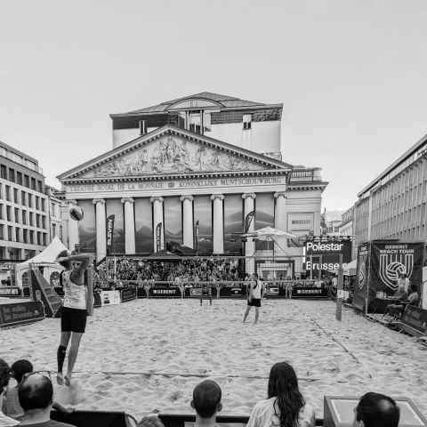 Beach volleyball in Brussels