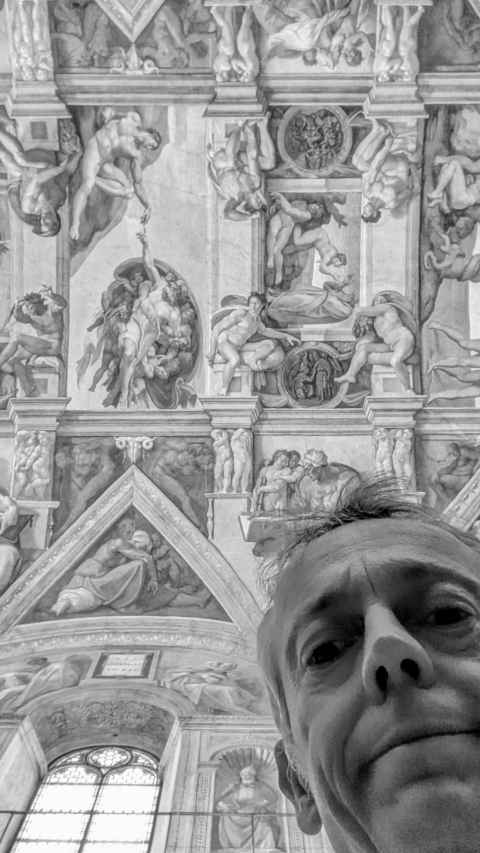 Me and the Sistine Chapel ceiling