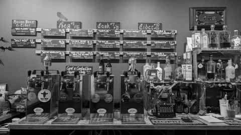 The bar at the Portcullis Taphouse, Portchester