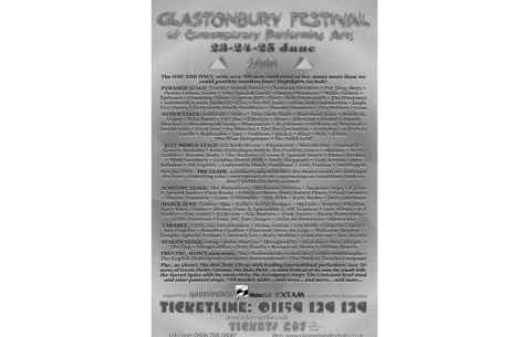 Glastonbury 2000 Poster