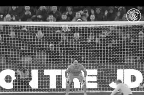 The Crystal Palace goal when Erling Haaland is lining up to take and score a penalty