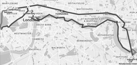 Map of our around London