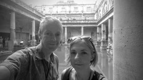 Us at the Roman Baths