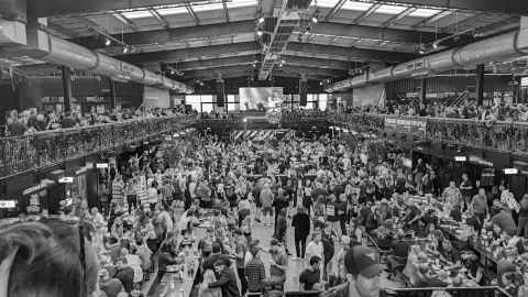 Wembley Box Park before the Motley Crue / Def Leppard gig, can you see yourself?