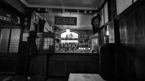 View from the actual pew in The Star, Bath