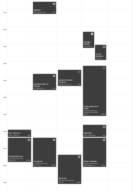 Center Parcs schedule 2023