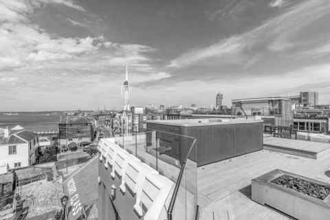 Roof terrace on Boom Tower Old Portsmouth