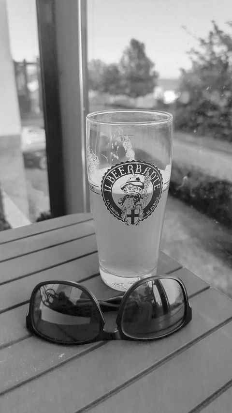 A beer on the balcony