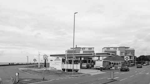Election poster on Seabrook petrol station