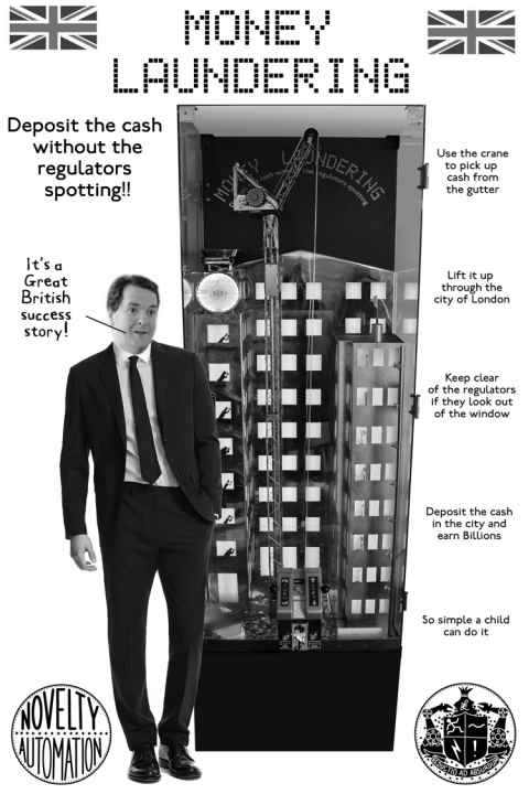 Money laundering game at Novelty Automation