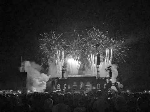 Fireworks at the end of AC/DC in Belgium 2024