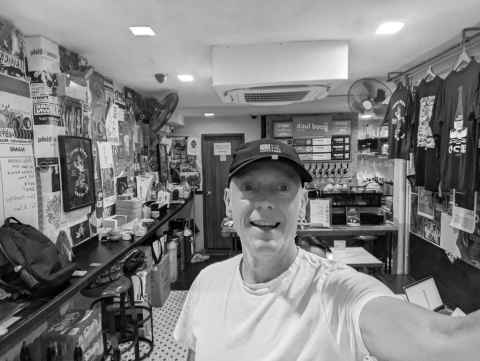 Inside Good Luck beer place