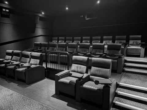 Empty cinema screen at Vue Islington