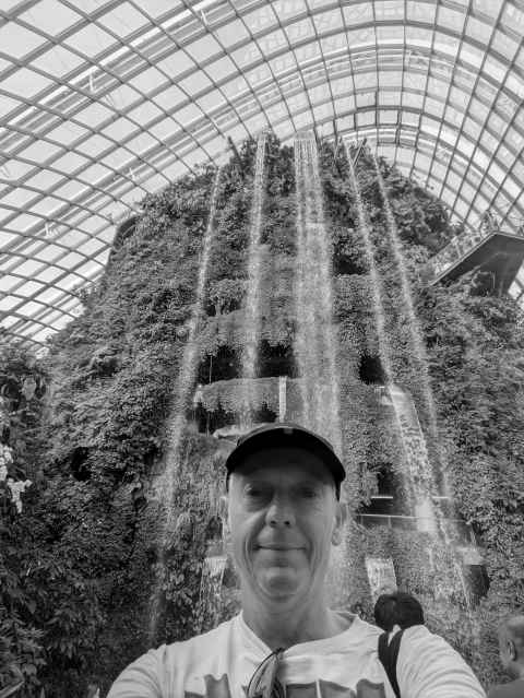 Artificial waterfall in Cloud Forest
