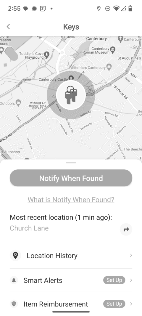 Tile map of my lost keys