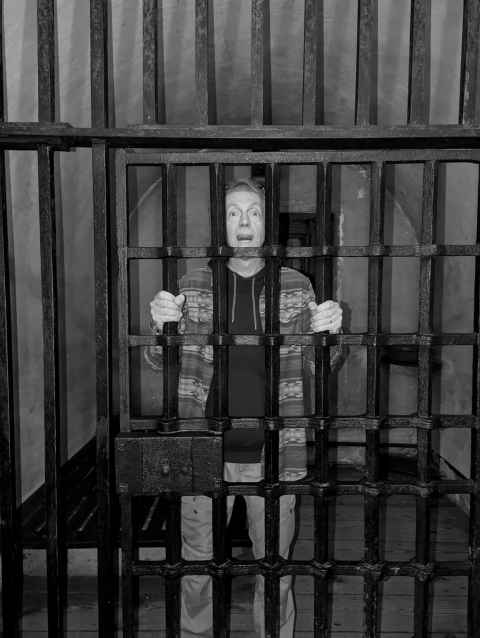 Me in the old jail in York Castle Museum