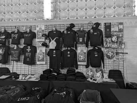 Cult merch at Portsmouth Guildhall