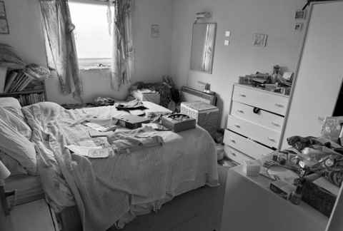Untidy interior of Sandgate sea front flat