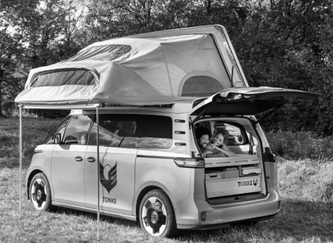 VW ID Buzz pop top camper
