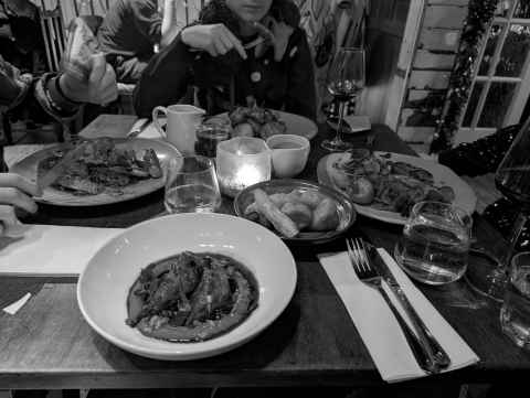 Christmas dinner in the Radnor Arms