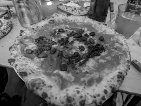 Agnella Vegana pizza in Rudys Soho