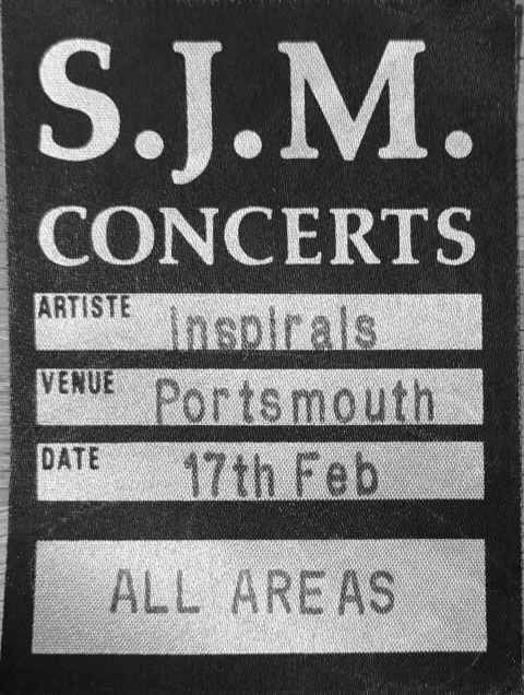 Inspiral Carpets backstage pass 1992