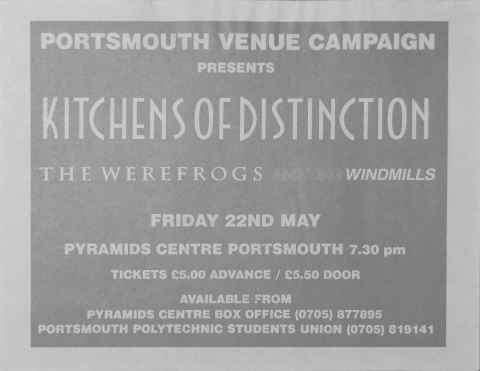 Kitchens Of Distinction flyer 1992