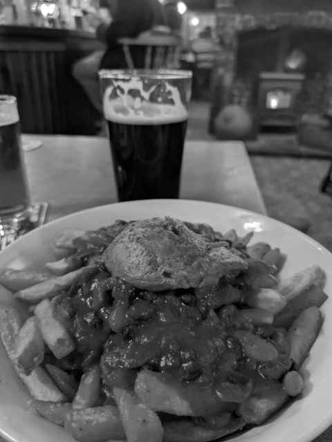 Vegan chilli in The Unicorn