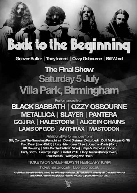 Black Sabbath event poster 2025