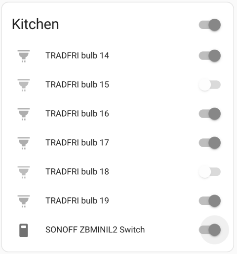 Home Assistant kitchen panel