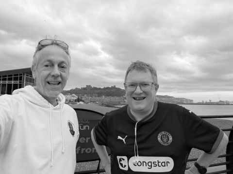 Me and Disco Darryl at Dover parkrun