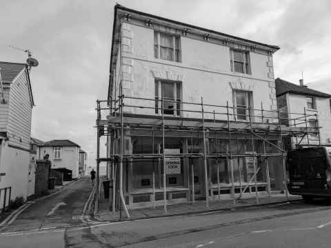Anapurna Nepalese in Sandgate with scaffolding