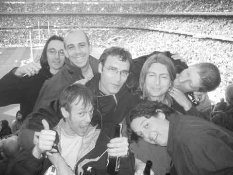Us at the rugby