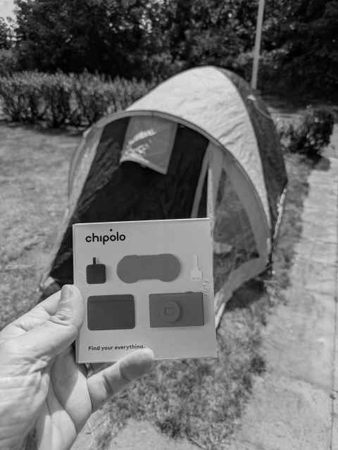 Chipolo tracking tag for my tent