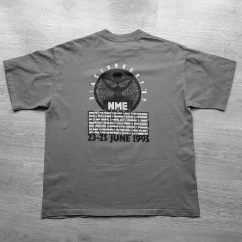 NME Caught By The Buzz 1995 Glastonbury t-shirt, back