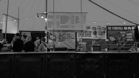 Sample Glastonbury bar before it got busy