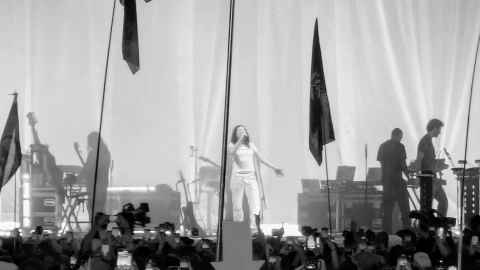 Lorde opening Woodsies stage at Glastonbury 2025