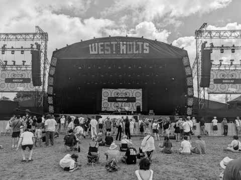 Empty West Holts stage four hours before Kneecap would come on
