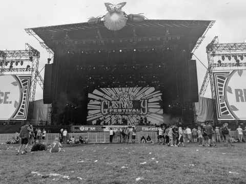 My view from the barrier at Glastonbury 2025