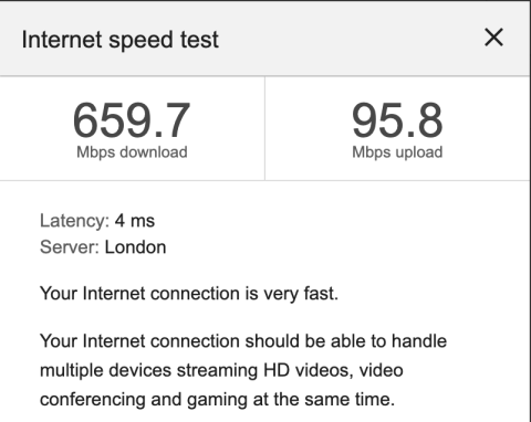 Speed test again, getting faster