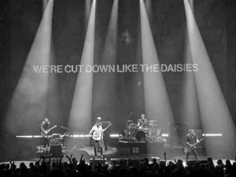 Terrible picture of Suede from row KK at Royal Festival Hall