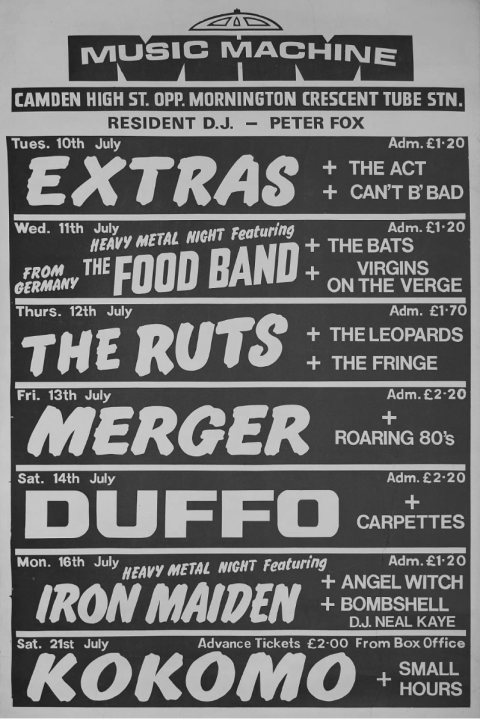 Iron Maiden poster from 1979