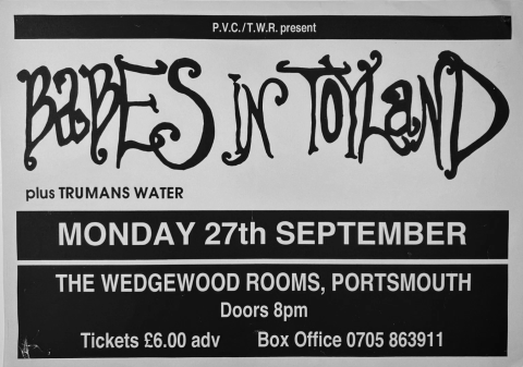 Babes In Toyland at Portsmouth Wedgewood Rooms poster, 1993