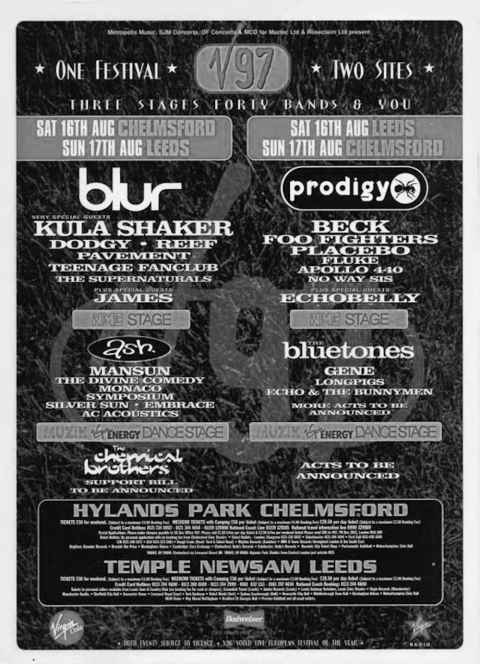 V Festival 1997 poster