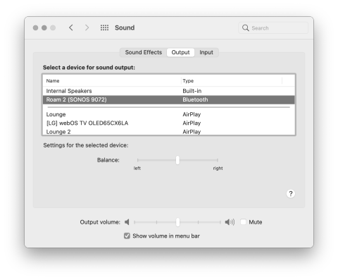 MacOS dialog box