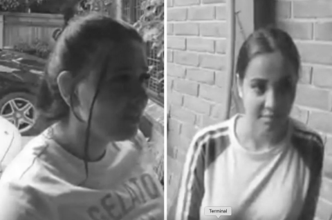 More security footage of two girls